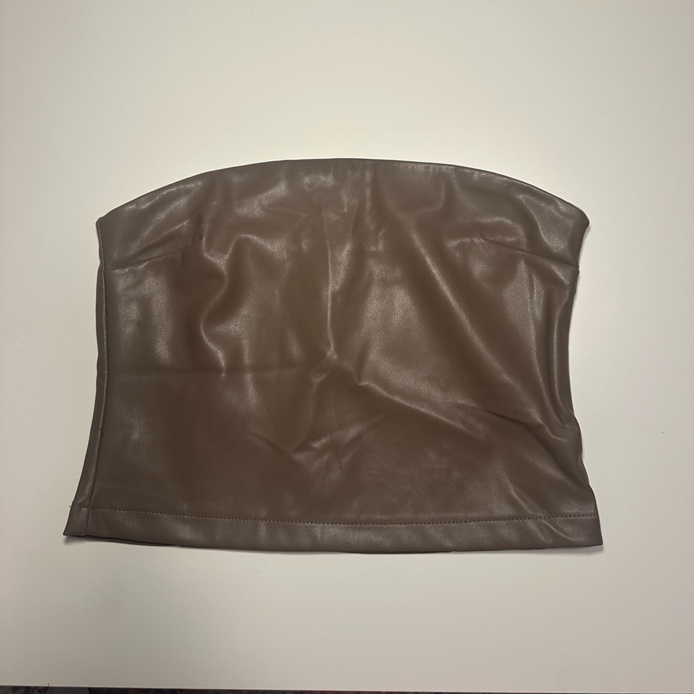 Leather Tube Top